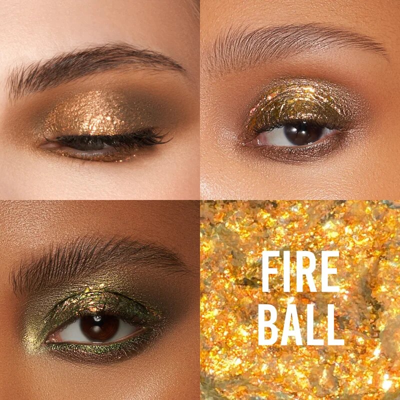 Danessa Myricks Beauty Infinite Chrome Flakes сенки за очи с блясък цвят Fire Ball 3.8 гр.