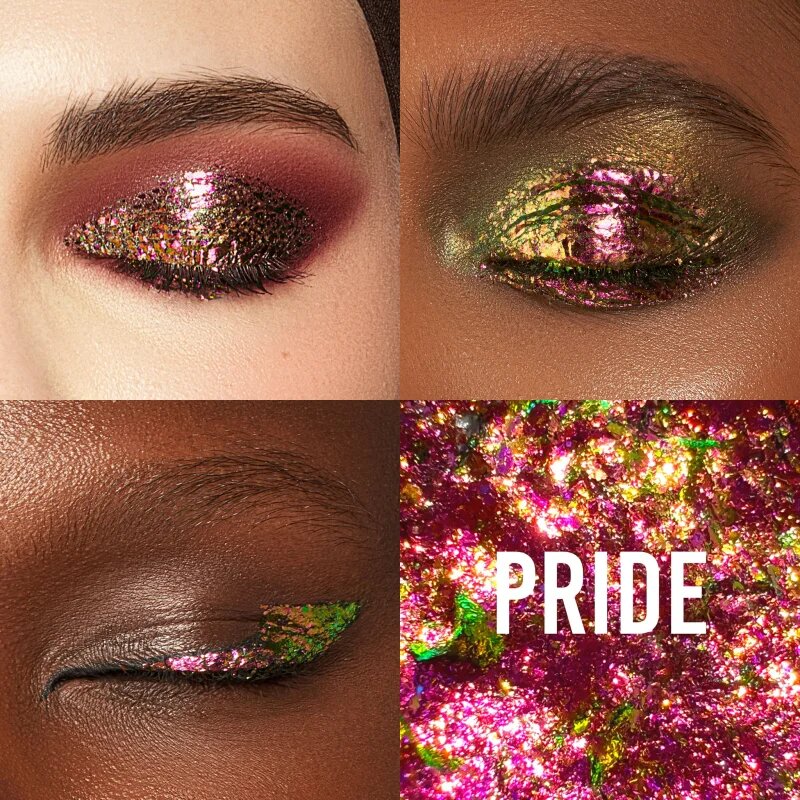 Danessa Myricks Beauty Infinite Chrome Flakes сенки за очи с блясък цвят Pride 3.8 гр.