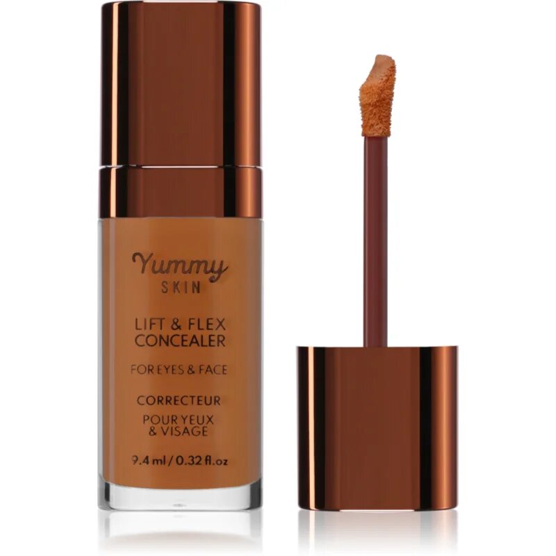 Danessa Myricks Beauty Yummy Skin Lift & Flex Concealer течен коректор с матиращ ефект цвят 14 - Dark With Golden Undertones 8.4 мл.