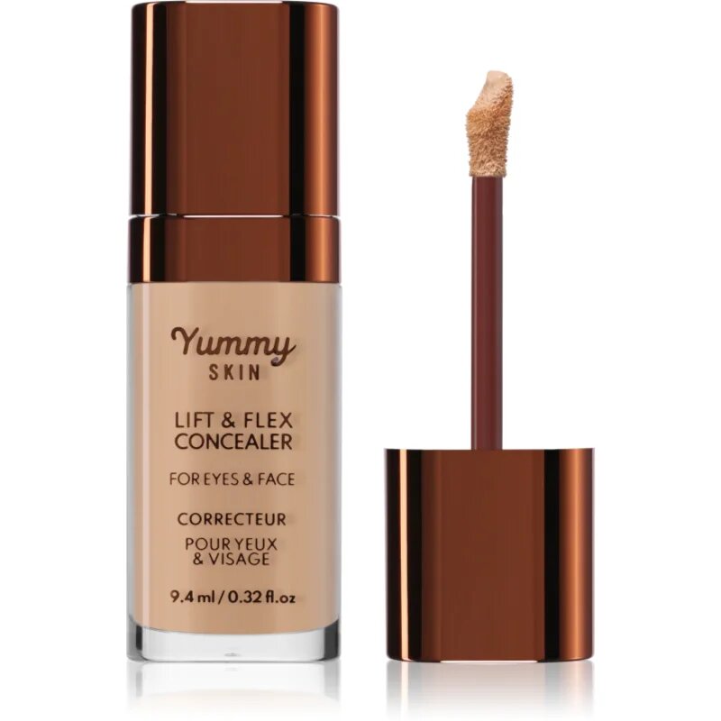 Danessa Myricks Beauty Yummy Skin Lift & Flex Concealer течен коректор с матиращ ефект цвят 7 - Medium With Golden Yellow Undertones 8.4 мл.