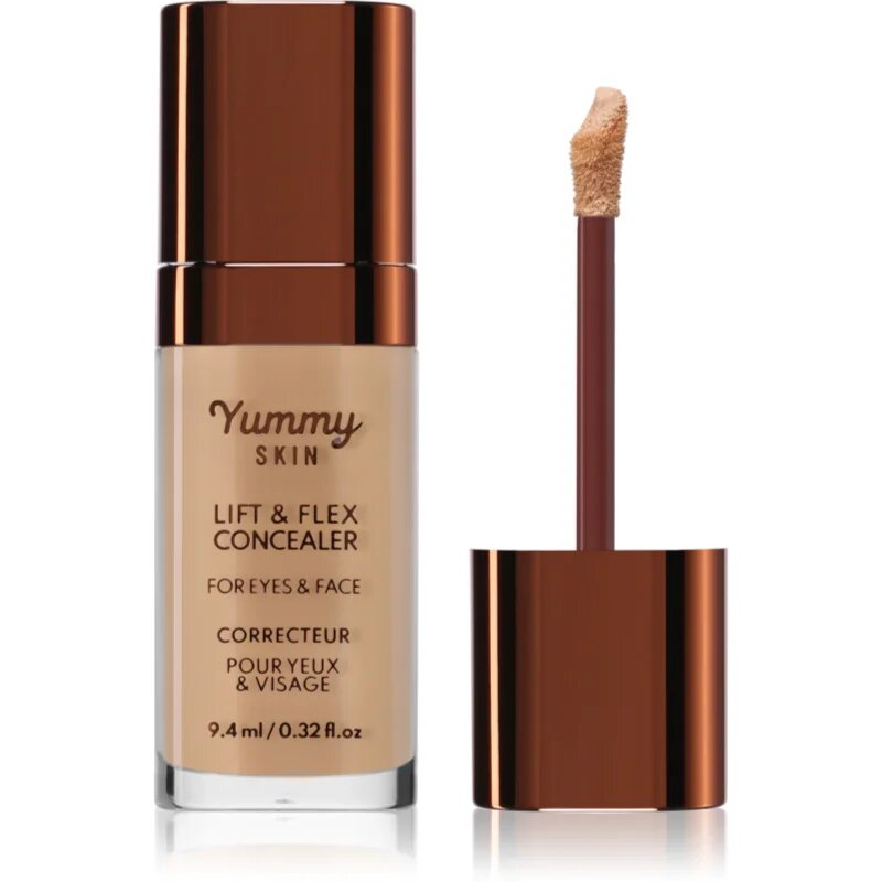 Danessa Myricks Beauty Yummy Skin Lift & Flex Concealer течен коректор с матиращ ефект цвят 8 - Medium With Golden Olive Undertones 8.4 мл.