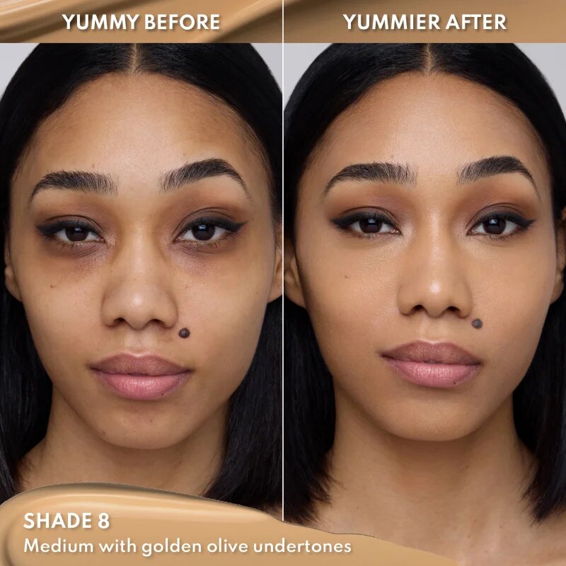 Danessa Myricks Beauty Yummy Skin Lift & Flex Concealer течен коректор с матиращ ефект цвят 8 - Medium With Golden Olive Undertones 8.4 мл.