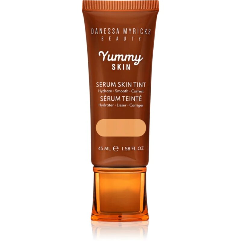 Danessa Myricks Beauty Yummy Skin Serum Skin Tint хидратиращ фон дьо тен с изглаждащ ефект цвят 5 - Light To Medium Skin With Neutral Undertones 45 мл