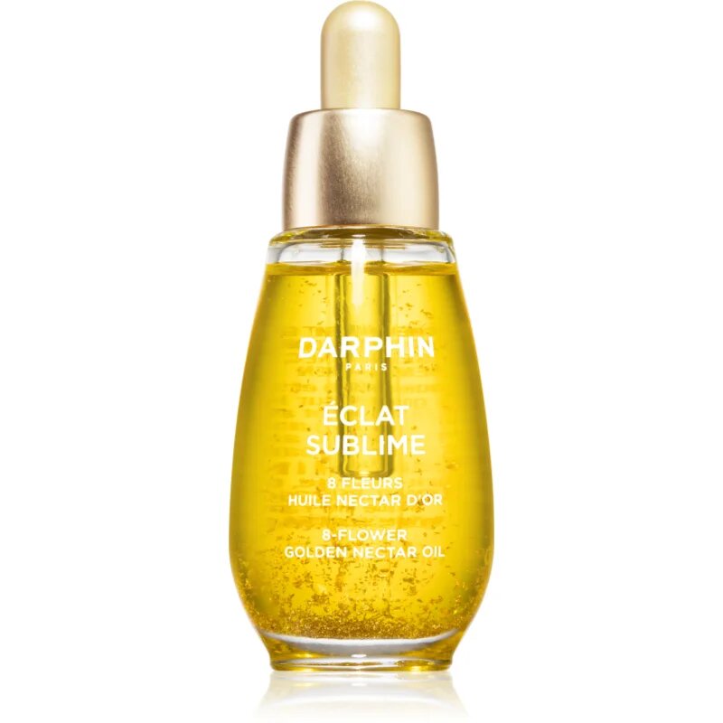 Darphin Éclat Sublime 8-Flower Golden Nectar Oil есенциални масла от 8 цветя с 24 каратово злато 30 мл.