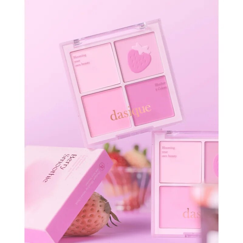 Dasique Blending Mood Cheek палитра с ружове за здрав вид цвят 06 Berry Smoothie 10 гр.