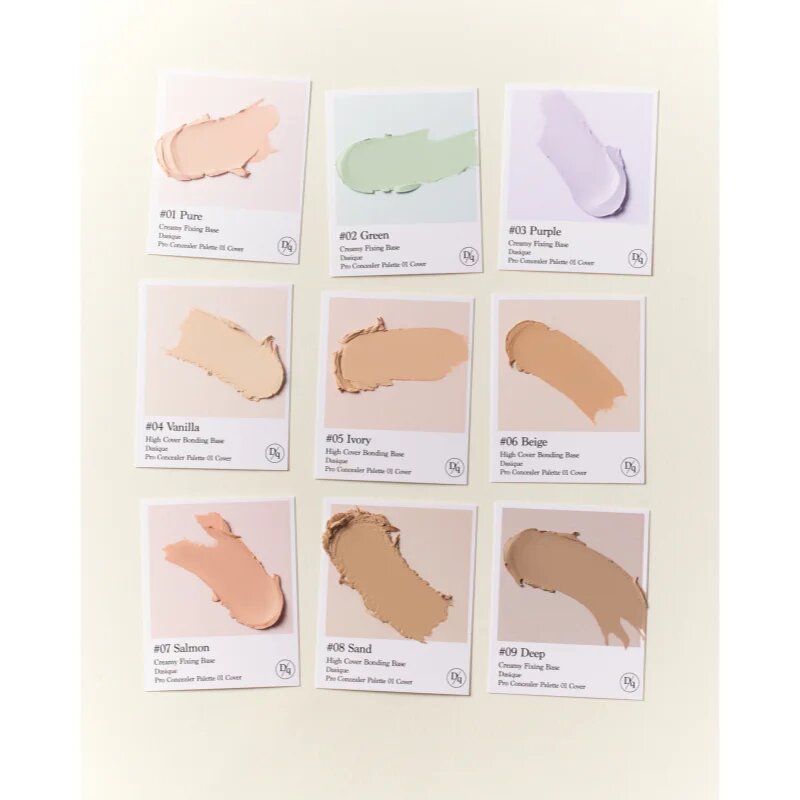Dasique Pro Concealer Palette палитра коректори за кожа с несъвършенства цвят 01 Cover 8 гр.