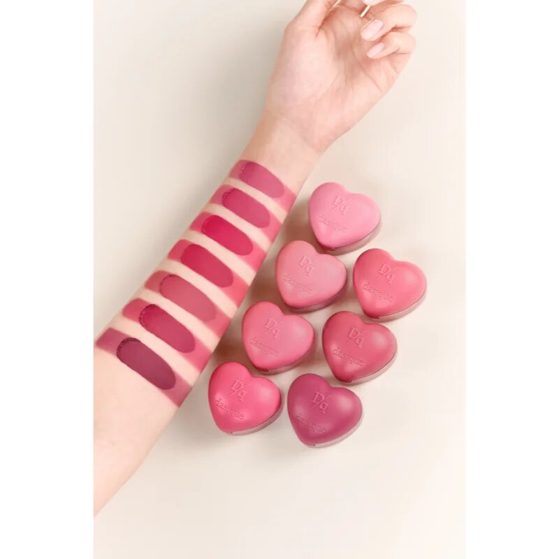 Dasique Souffle Color Pot мултифункционален грим за устни и скули с четка цвят 13 Berry Milk Tea 6.5 гр.