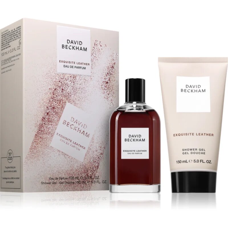David Beckham Exquisite Leather подаръчен комплект за мъже