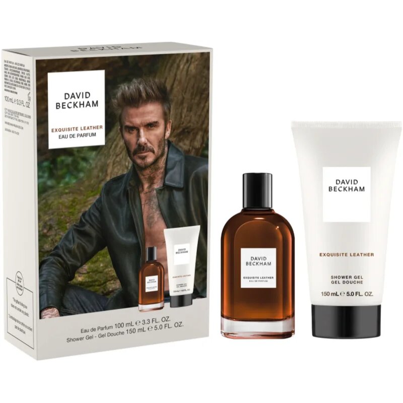 David Beckham Exquisite Leather подаръчен комплект за мъже