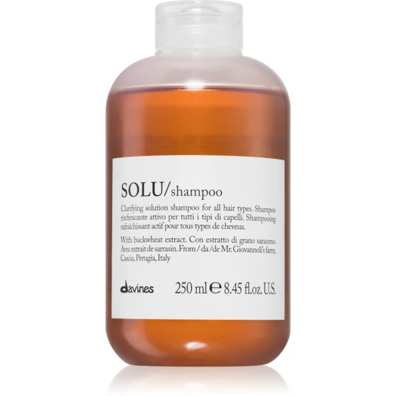 Davines Essential Haircare SOLU Shampoo дълбоко почистващ шампоан с освежаващ ефект 250 мл.
