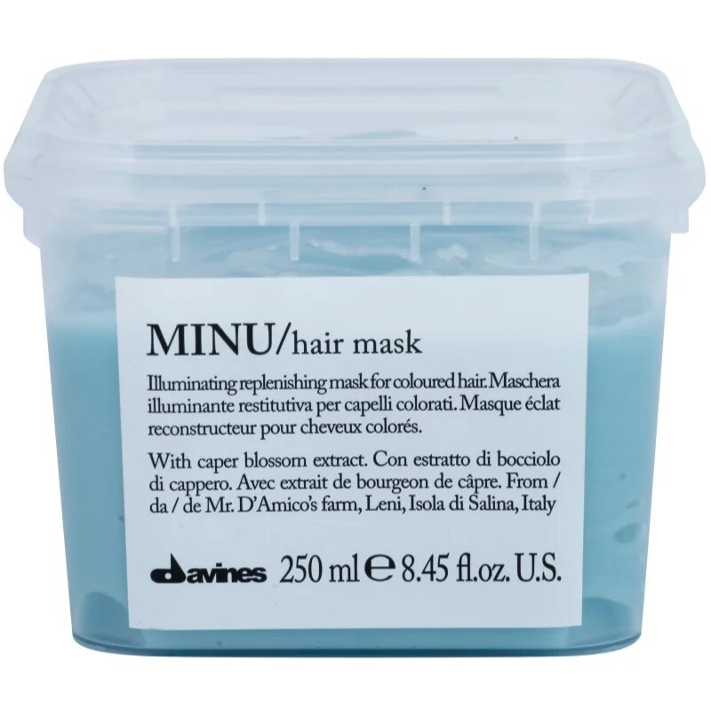 Davines Minu Caper Blossom възстановяваща маска за боядисана коса 250 мл.