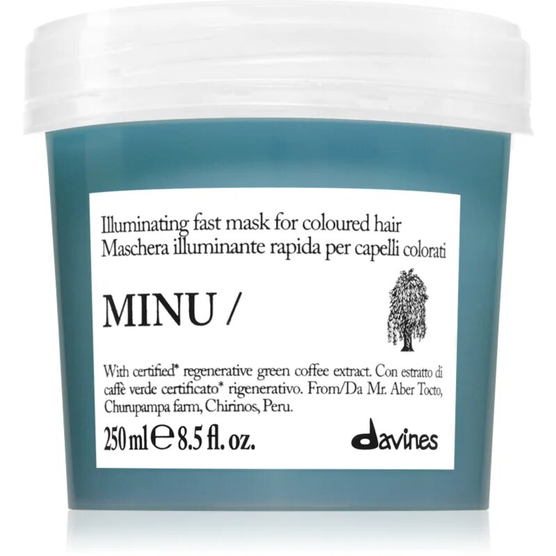 Davines Minu Illuminating Mask освежаваща маска за боядисана коса 250 мл.