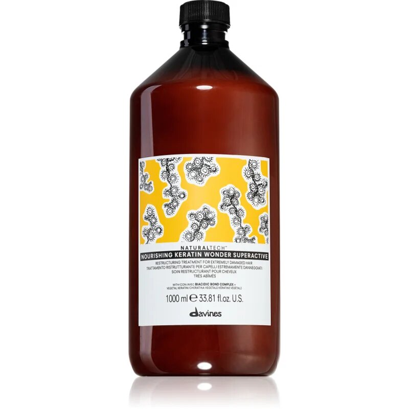 Davines Naturaltech Nourishing Keratin Wonder възстановяващ грижа с кератин подходящо към маска за коса 1000 мл.