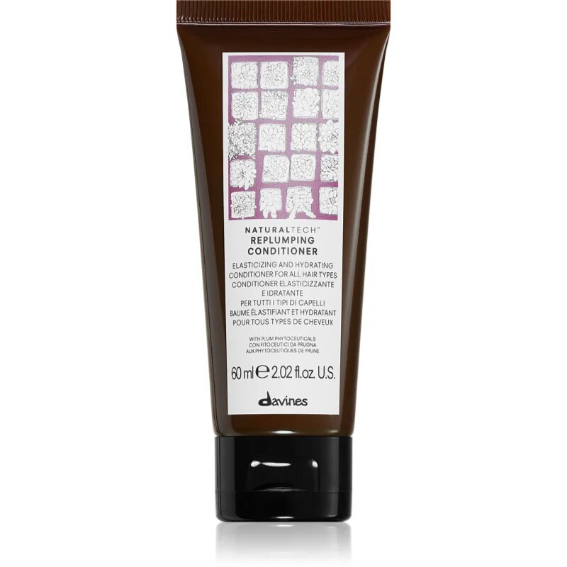 Davines Naturaltech Replumping Conditioner хидратиращ балсам за по-лесно разресване на косата 60 мл.