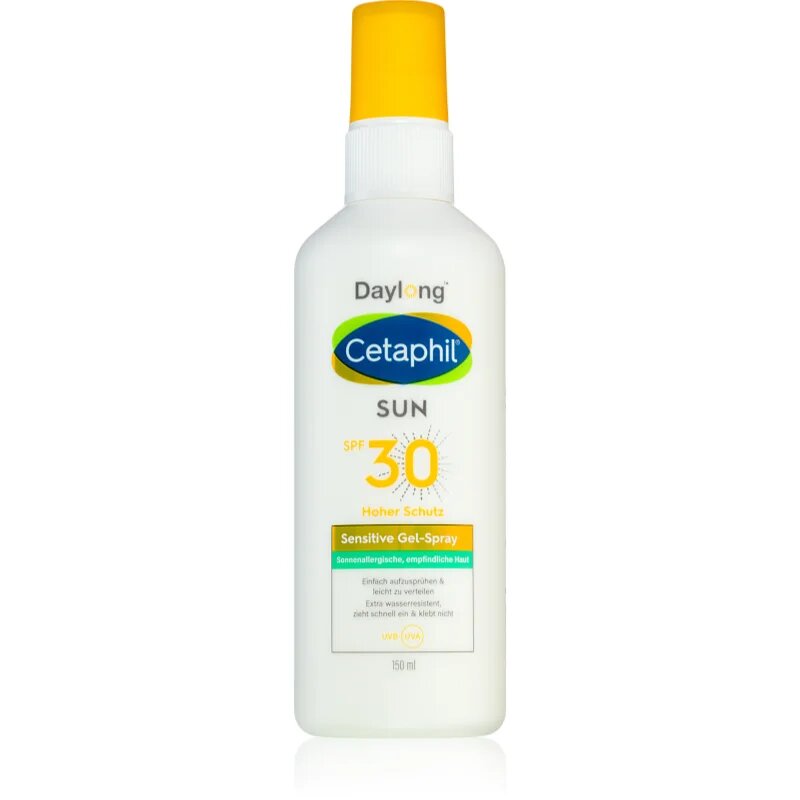 Daylong Cetaphil SUN Sensitive Gel-Spray слънцезащитен спрей за чувствителна кожа SPF 30 150 мл.
