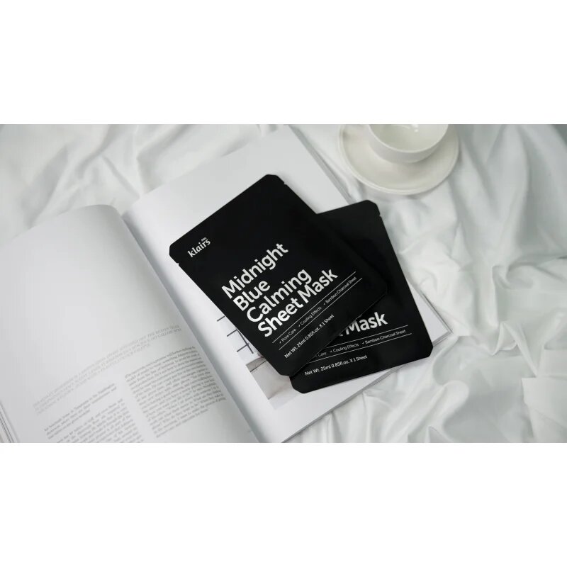 Dear Klairs Midnight Blue Calming Sheet Mask успокояваща платнена маска 25 мл.
