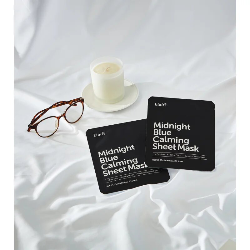 Dear Klairs Midnight Blue Calming Sheet Mask успокояваща платнена маска 25 мл.