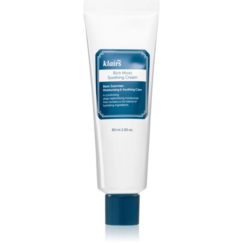 Dear Klairs Rich Moist Soothing Cream интензивен хидратиращ и омекотяващ крем 80 мл.