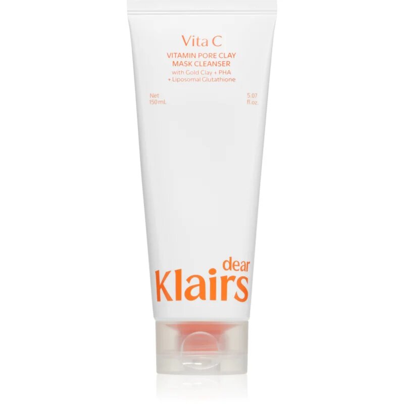 Dear Klairs Vitamin Pore Clay Mask Cleanser хидратираща почистваща пяна за озаряване на лицето 150 мл.