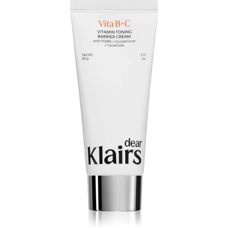 Dear Klairs Vitamin Toning Barrier Cream озаряващ хидратиращ крем за укрепване на кожната бариера 60 гр.