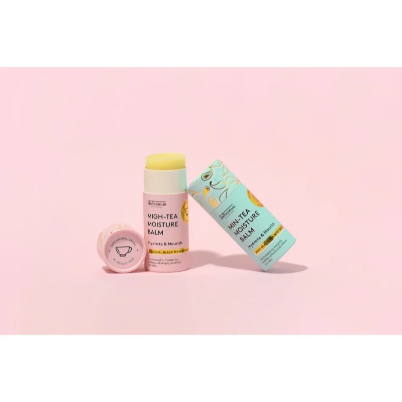 delhicious MIGH-TEA MOISTURE BALM интензивен хидратиращ балсам за тяло за суха и чувствителна кожа 70 гр.