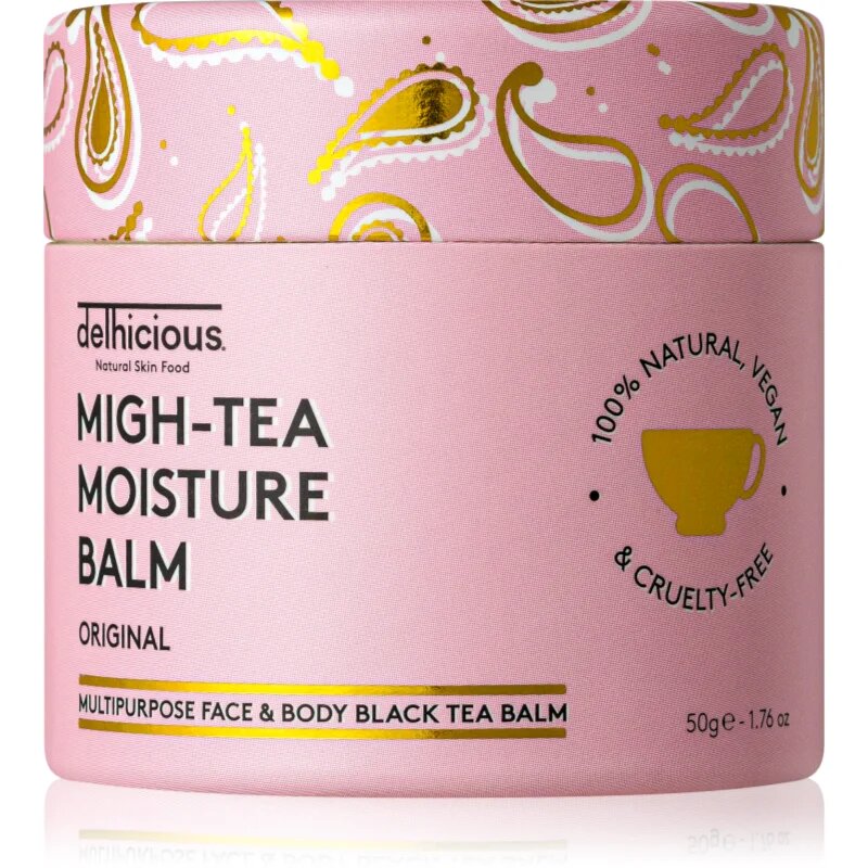 delhicious MIGH-TEA MOISTURE BALM мултифункционален балсам за много суха и чувствителна кожа 50 гр.