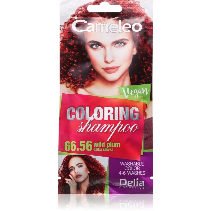 Delia Cosmetics Cameleo Coloring Shampoo тониращ шампоан За коса цвят 66.56 Wild Plum 40 мл.