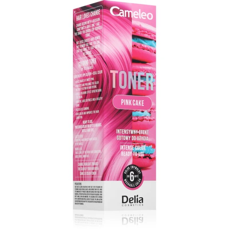 Delia Cosmetics Cameleo Toner цветен тонер За коса цвят Pink Cake 75 мл.