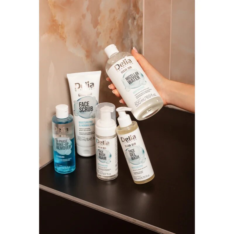 Delia Cosmetics Clean Skin хидратиращ пилинг за лице 250 мл.