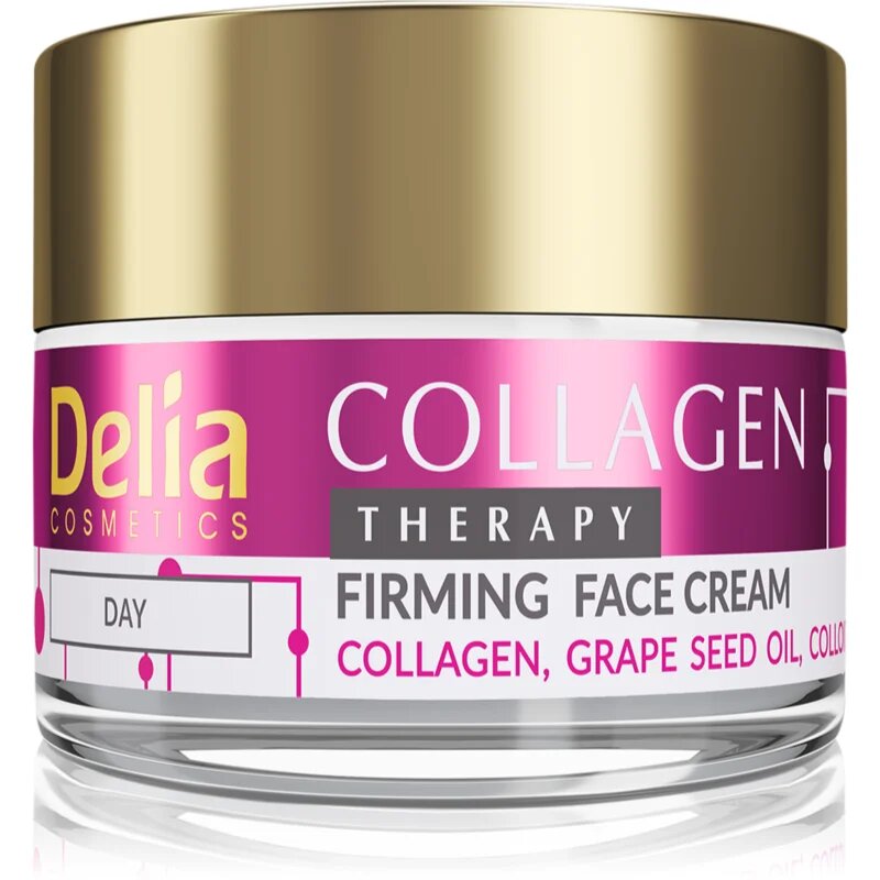 Delia Cosmetics Collagen Therapy хидратиращ и стягащ дневен крем с колаген 50 мл.