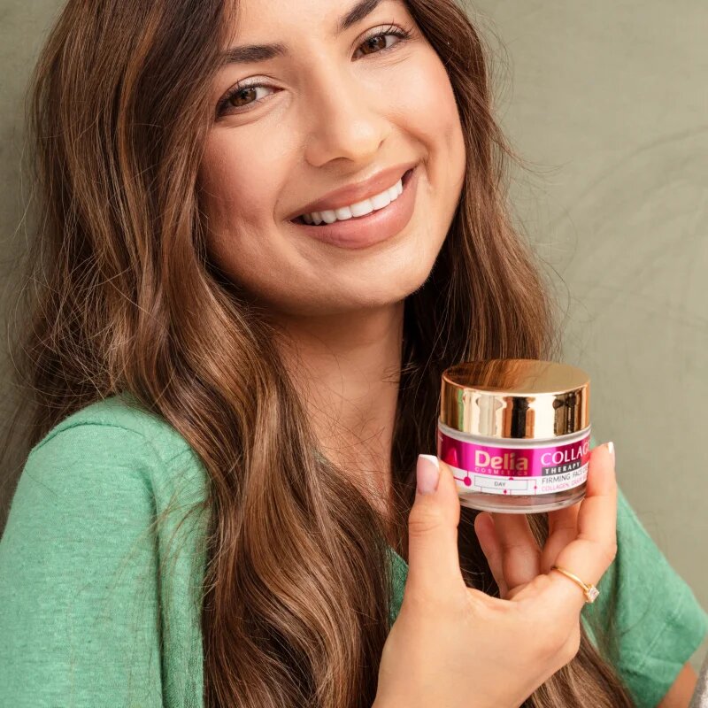 Delia Cosmetics Collagen Therapy хидратиращ и стягащ дневен крем с колаген 50 мл.