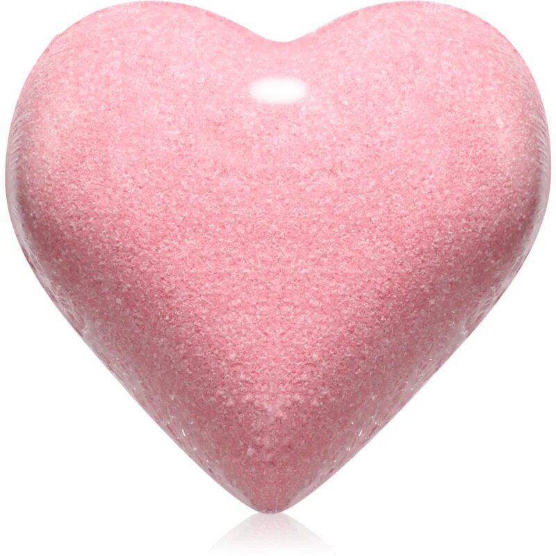 Delia Cosmetics Fizzing Bath Heart Wild Strawberry бомбичка за вана с аромат на ягода 100 гр.