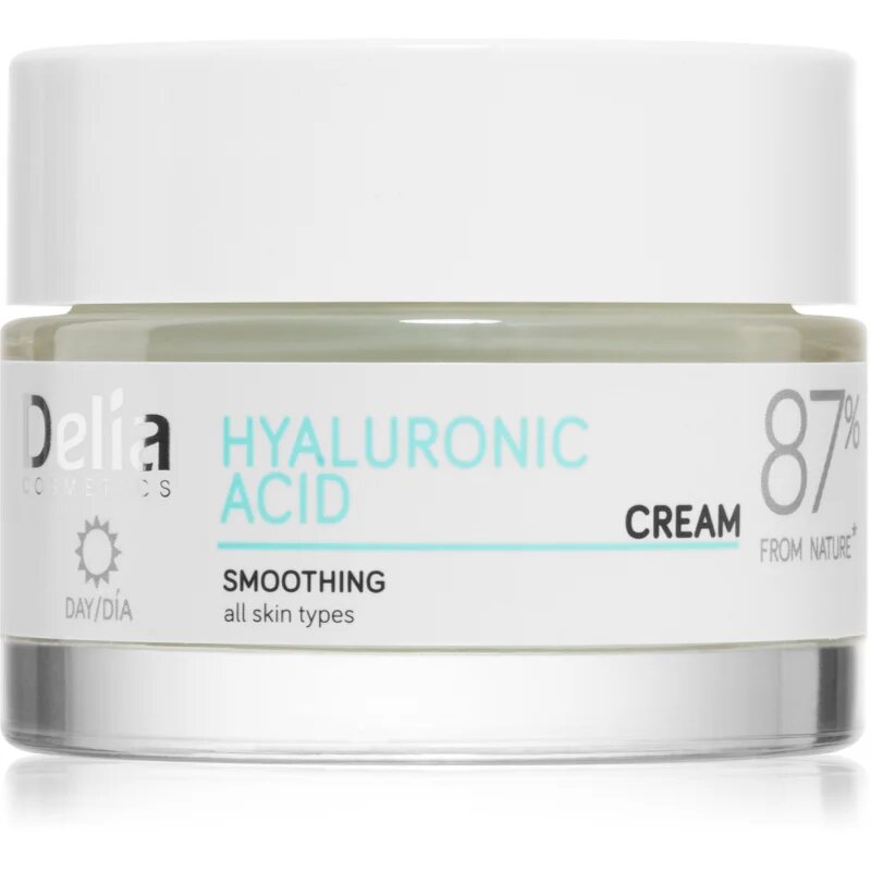 Delia Cosmetics Hyaluronic Acid хидратиращ и изглаждащ крем за лице с хиалуронова киселина 50 мл.