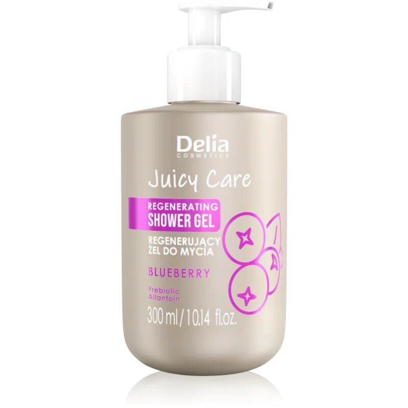 Delia Cosmetics Juicy Care Blueberry регенериращ душ гел 300 мл.