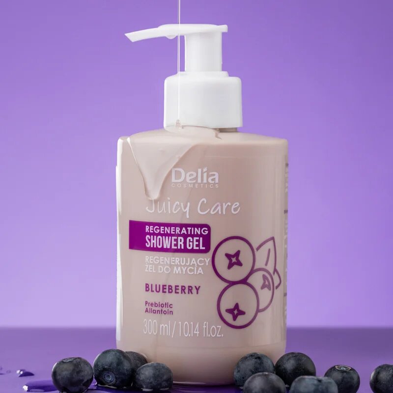 Delia Cosmetics Juicy Care Blueberry регенериращ душ гел 300 мл.