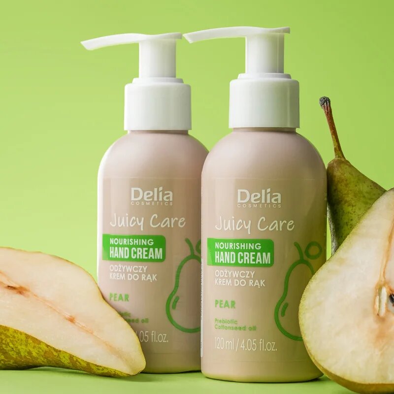 Delia Cosmetics Juicy Care Pear подхранващ крем за ръце 120 мл.