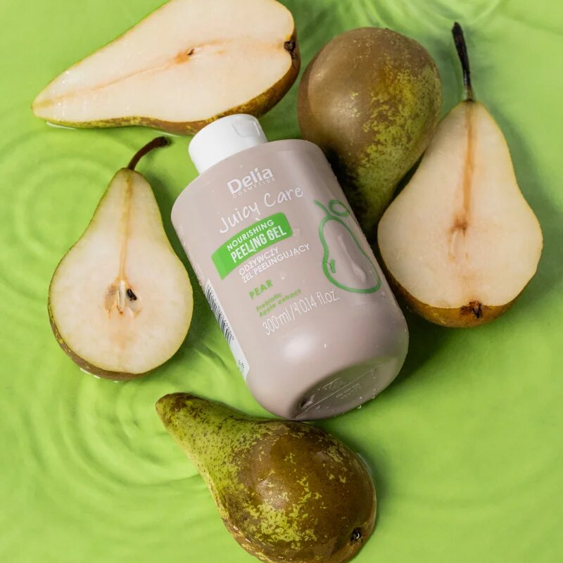 Delia Cosmetics Juicy Care Pear подхранващ скраб за тяло 300 мл.