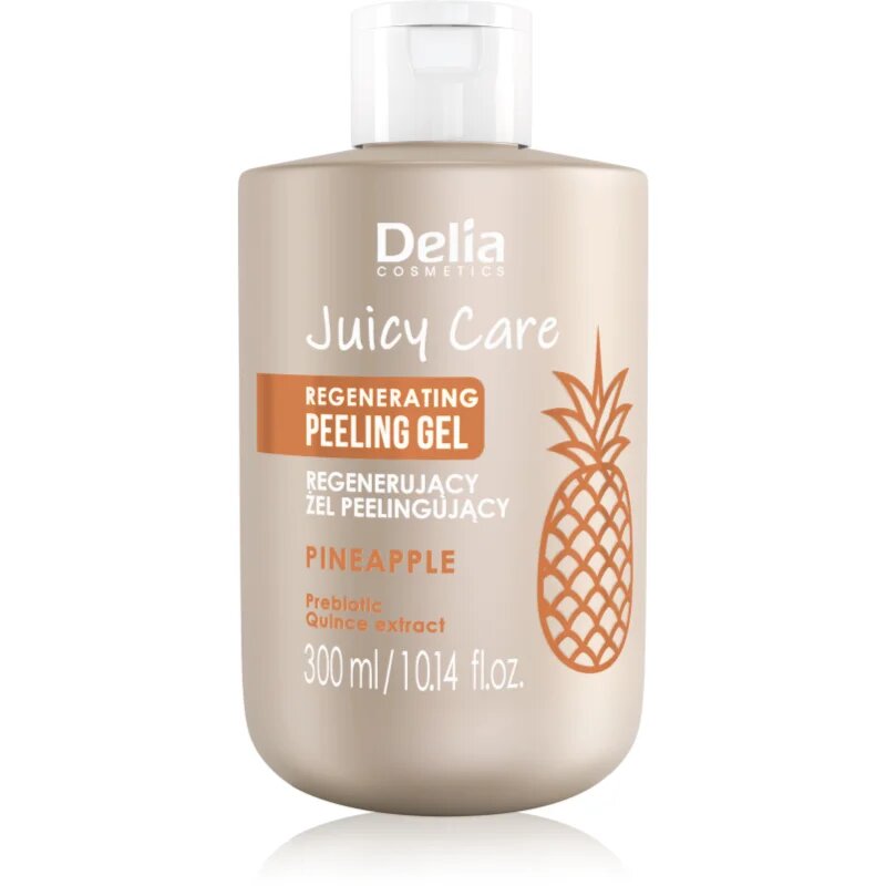 Delia Cosmetics Juicy Care Pineapple пилинг за тяло с регенериращ ефект 300 мл.