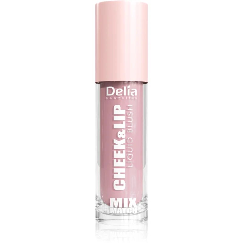 Delia Cosmetics Mix&Match Cheek & Lip Liquid Blush течен руж за устни и скули цвят 03 4 мл.