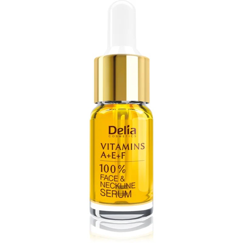 Delia Cosmetics Professional Face Care Vitamins A+E+F серум против бръчки за лице и деколте 10 мл.