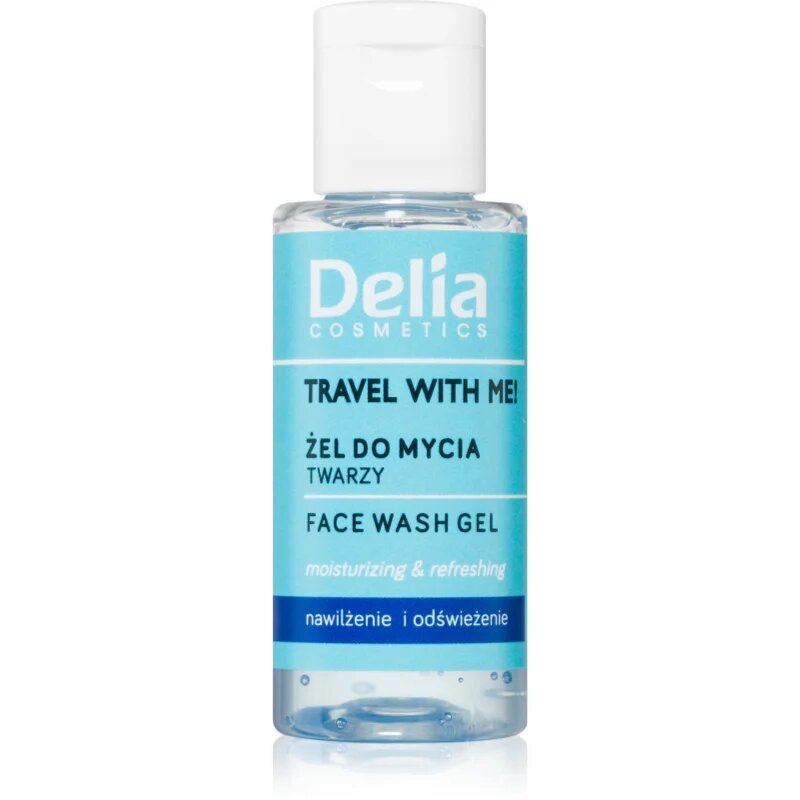 Delia Cosmetics Travel with me почистващ гел за лице 50 мл.