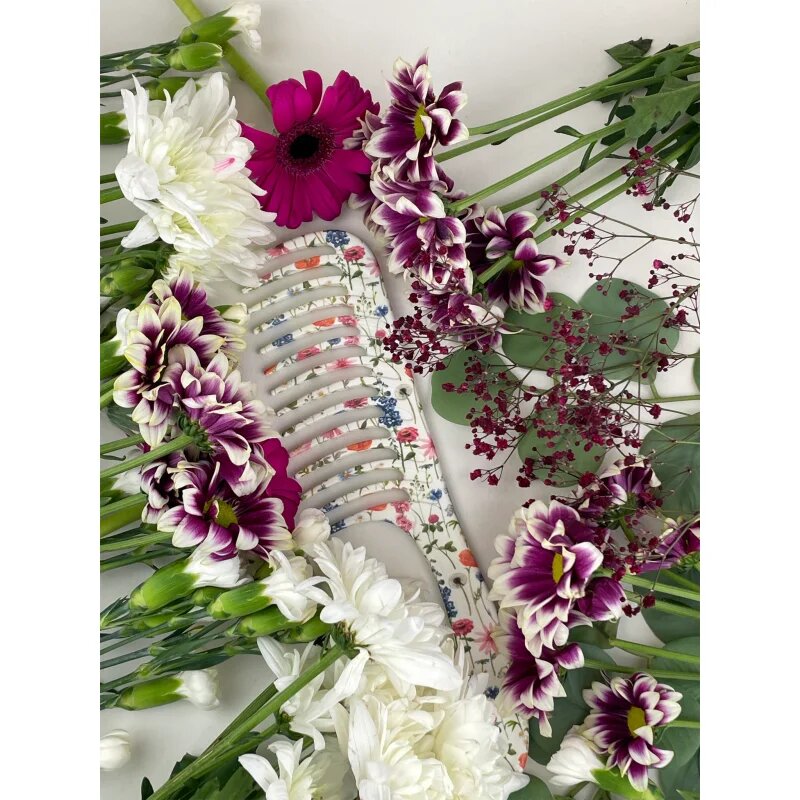 Denman Floral Fantasies D28 Wide Tooth Detangler Comb гребен за коса 1 бр.