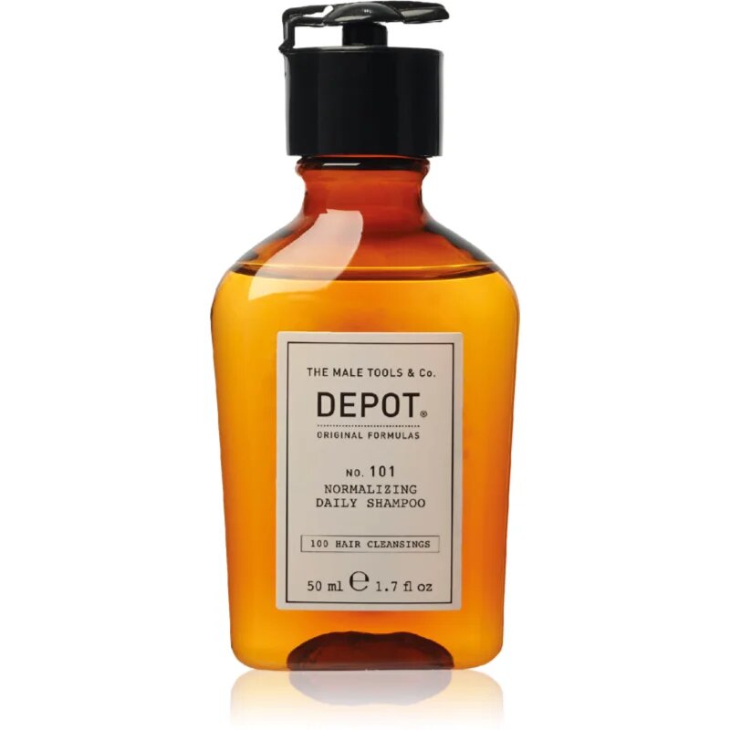 Depot 100 HAIR CLEANSING NO. 101 NORMALIZING DAILY SHAMPOO нормализиращ шампоан за ежедневна употреба 50 мл.