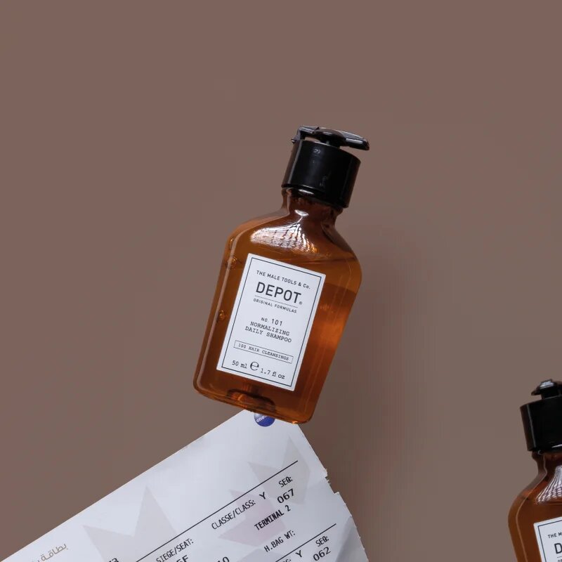 Depot 100 HAIR CLEANSING NO. 101 NORMALIZING DAILY SHAMPOO нормализиращ шампоан за ежедневна употреба 50 мл.