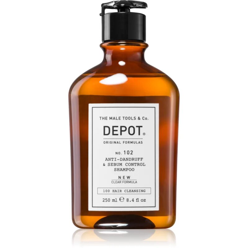 Depot 100 HAIR CLEANSING NO. 102 PURIFYING & SEBUM CONTROL шампоан за възстановяване на баланса на мазния скалп 250 мл.