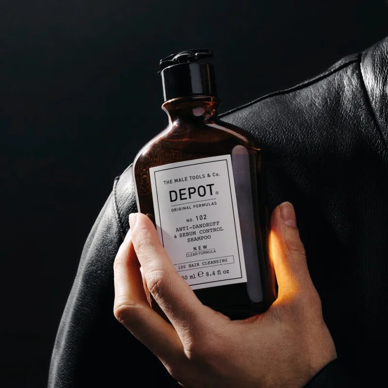 Depot 100 HAIR CLEANSING NO. 102 PURIFYING & SEBUM CONTROL шампоан за възстановяване на баланса на мазния скалп 250 мл.