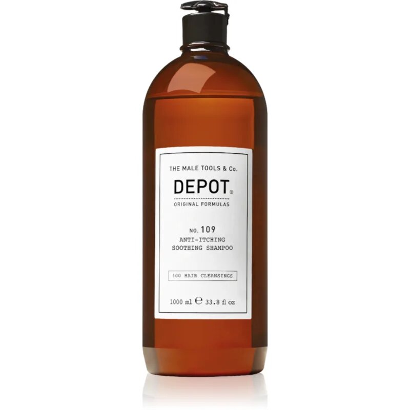 Depot 100 HAIR CLEANSING NO. 109 ANTI-ITCHING SOOTHING SHAMPOO успокояващ шампоан против възпаление и сърбеж 1000 мл.