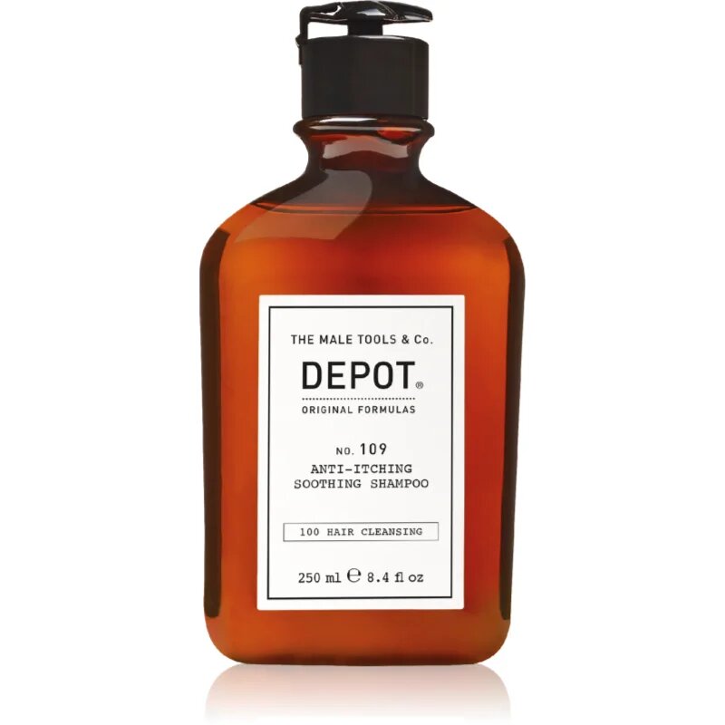 Depot 100 HAIR CLEANSING NO. 109 ANTI-ITCHING SOOTHING SHAMPOO успокояващ шампоан за всички видове коса 250 мл.
