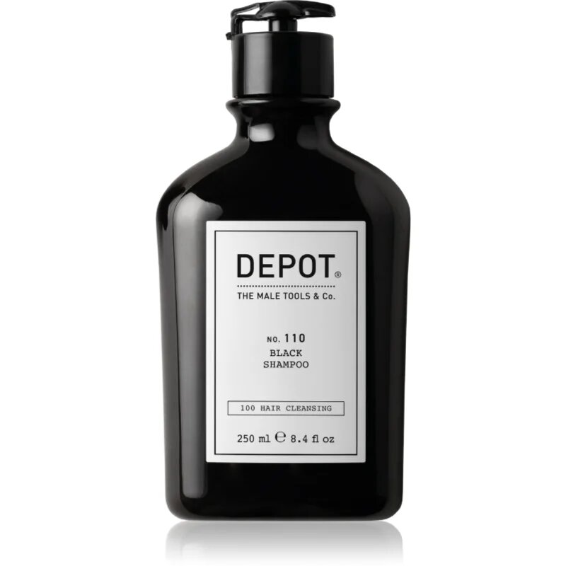 Depot 100 HAIR CLEANSING NO. 110 BLACK SHAMPOO шампоан неутрализиращ кафеникавите оттенъци 250 мл.