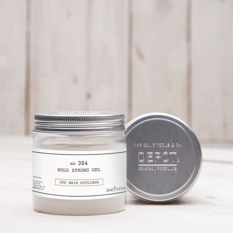Depot 300 HAIR STYLING NO. 304 HOLD STRONG GEL гел за коса с мокър ефект 200 мл.
